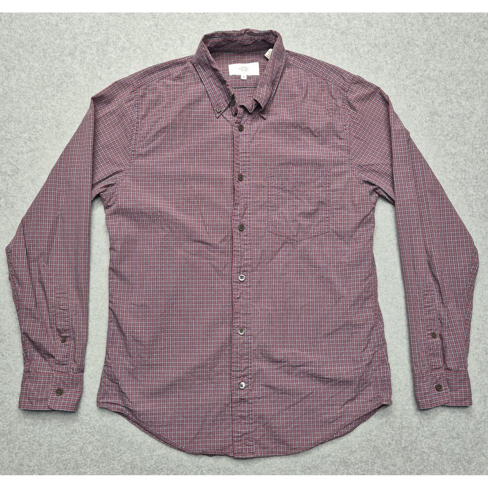 Jack Spade Shirt mens M Red Long sleeve Button Down Casual